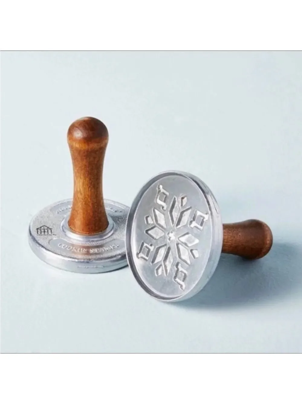 3pc Winter Snowflake Metal & Wood Cookie Stamp Set - Hearth & Hand with Magnolia